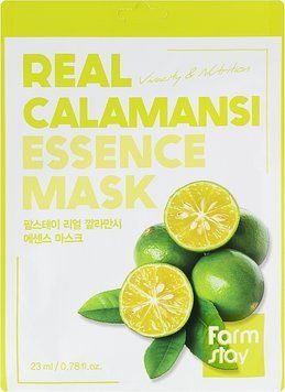 Вітамінна маска для обличчя з екстрактом каламансі Farmstay Real Calamansi Essence Mask 23 мл 2277207468 фото