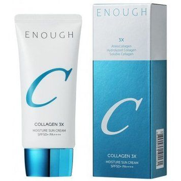 Сонцезахисний крем для обличчя зволожувальний з колагеном Enough Collagen 3Х Moisture Sun Cream SPF50+/PA++, 50 ml 2566830581 фото