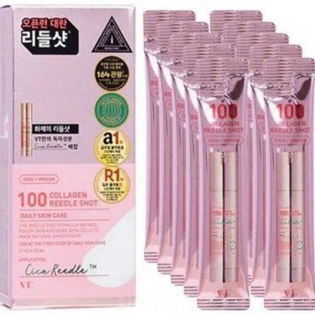 Антивікова сироватка-бустер зі спікулами та колагеном VT Cosmetics Collagen Reedle Shot 100, 2ml*10 шт. 2566833548 фото