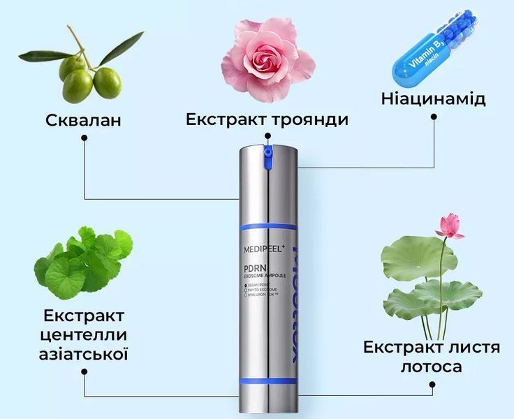 Сироватка для регенерації та відновлення еластичності шкіри Medi-Peel Mooltox PDRN Exosome Ampoule, 50ml 2572514983 фото