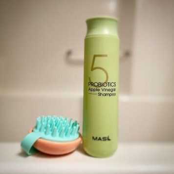 Шампунь з ферментами лактобактерій і яблучним оцтом MASIL 5 Probiotics Apple Vinegar 300ml Shampoo 1493160546 фото