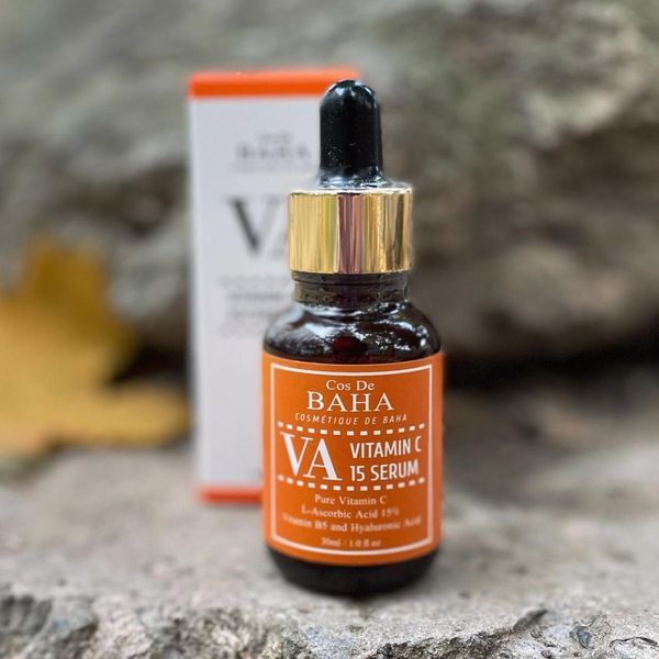 Сироватка для сяйва шкіри з вітаміном с Cos De BAHA Vitamin C 15% Ascorbic Acid 30 мл 1527025525 фото