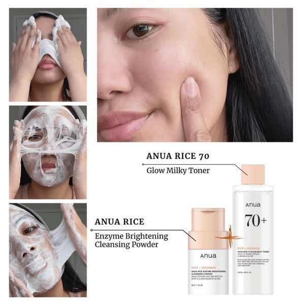 Ензимна пудра з екстрактом рису Anua Rice Enzyme Brightening Cleansing Powder 40 g 2327917208 фото