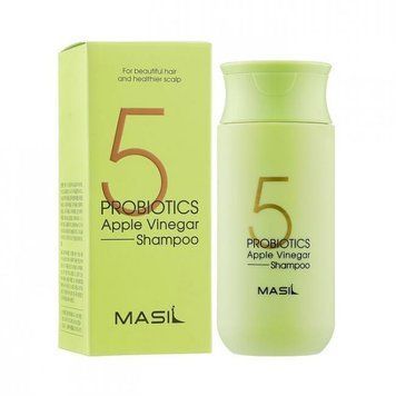 Шампунь з ферментами лактобактерій і яблучним оцтом MASIL 5 Probiotics Apple Vinegar Shampoo 150ml 1716228365 фото