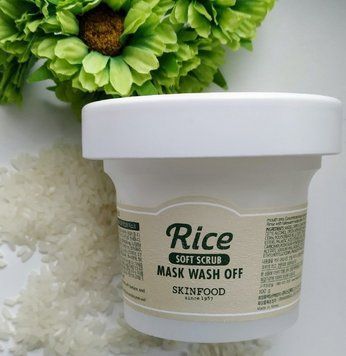 Маска для обличчя SKINFOOD Rice Mask Wash off 100г 1527349001 фото