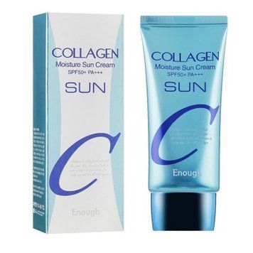 Сонцезахисний крем для обличчя зволожуючий з колагеном Enough Collagen Moisture Sun Cream SPF50+/PA+++, 50 ml 1863587490 фото