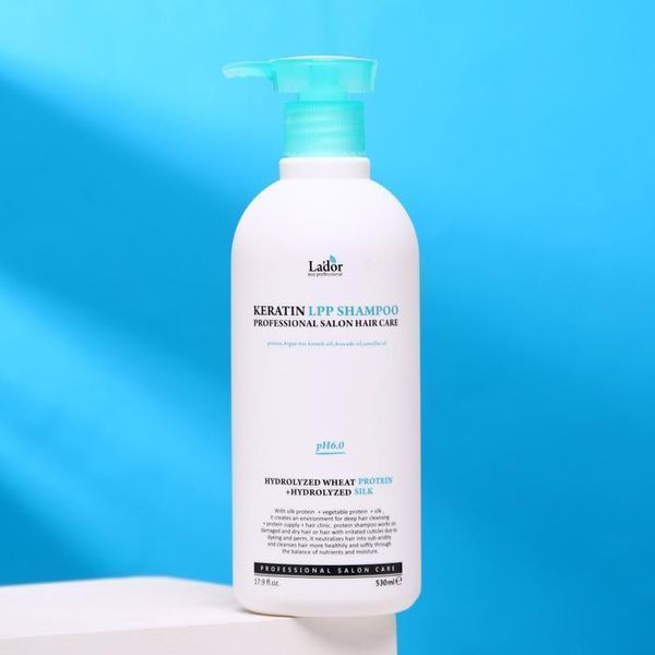 Кератиновий безсульфатний шампунь La&rsquo;dor Keratin LPP Shampoo 530 ml 1737880263 фото