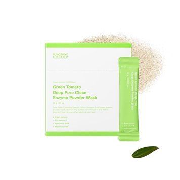 Набір пудри ензимної для очищення обличчя Sungboon Editor Green Tomato Deep Pore Clean Enzyme Powder Wash (1.5gX10шт) SUN-002 фото