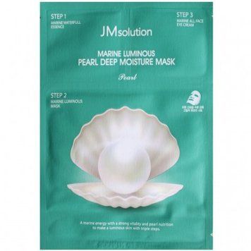 Трикроковий набір для сяйва шкіри JMsolution Marine Luminous Pearl Deep Moisture Mask 30 ml 2123440814 фото