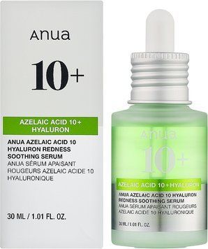 Сироватка для обличчя з азелаїновою кислотою Anua Azelaic Acid 10 Hyaluron Redess Soothing Serum, 30ml AN-002 фото